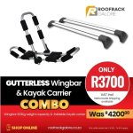 Foldable Kayak & Wingbar Combo - Roof Rack Galore