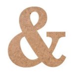 Ampersand Wood Arial 6MM