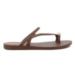Glam Toe Ring Sandal - Brown rose Gold - 8