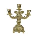 Antique Style Candelabra 3 Arms 25X30CM - Gold