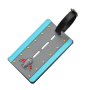 Luggage Tag - Luggage Tags For Travel Women Man Name Id Identifier Blue