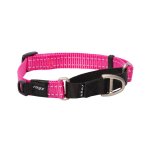 Rogz Utility Control Collar Web - Medium Pink