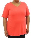 Ladies Plain Tee - 60 Tangerine