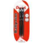 Black Ballpoint Pens 2-PACK 1MM
