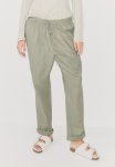 Linen-blend Joggers - Khaki Green