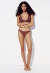 Smocked Bikini Bottoms - Brown