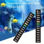 2PCS Aquarium Temperature Measurement Sticker Thermometer Temperature Control Accurately Monitors Aquarium Temperature - Perfect