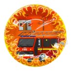 Fire Fighter Fire Truck Paper Plates 10PCS - Factory Plaza