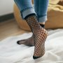 1 PAIR/4 Pairs Of Multi-specification Fishnet Stockings Thin Mesh Socks Harajuku Cut-out Black Mesh Stockings Women's Socks