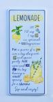 White Enamel Lemonade Plaque 82X36CM