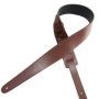 Brown-black Reversible Guitar Strap For Electric Bass And Acoustic Guitars