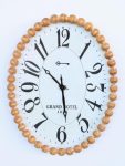 Oval Clock With Baubles – 86X66CM