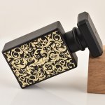 30ML Luxury Perfume Atomizer Empty Refillable Black Double-sided Bronzing Glass Fine Mist Spray Bottle Makeup Sample Container T