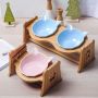 Jaxie Bamboo Stand Feeding Bowl - Rex - Double