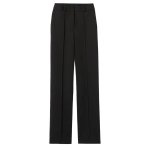 Satin-blend Pants -black