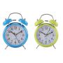 Pack Of 2 Battery Operated Vintage Non-ticking Quartz Alarm With Backlight