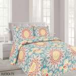 3 Piece Quilt Set Luxury HLTO-71 Double Queen - Luxury Double Queen