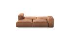 Double Lounger - Leather - Brown - 241CM X 210CM
