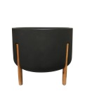 Hygge Cylinder Japi Planter Cache Pot Click For Details - Wide 44CM Outer Width X 36CM Height Lead
