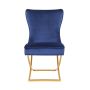 Daniela Velvet Dining Chair-blue