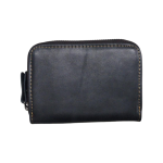 Compact Leather Wallet-black