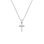 Miss Swiss Sterling Silver Cross Pendant Necklace