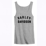 Women’s Ultra Classic Racer Font Tank Top – Gray