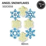 Jem Angel Snowflakes Set Of 4