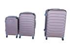 Smte 3 Piece Luggage Set 26 22 18 Rose Gold With Keychain