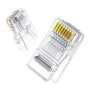 UGreen CAT6 RJ45 Modular Plugs - Transparent With Gold Contacts 10 Pieces -NW120-50961