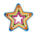 Plastic Cookie Cutter Star Set Of 5