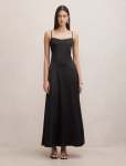Hattie Corset Panelled Maxi Dress - 16 Black