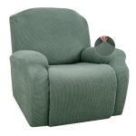 Jiviner Super Stretch Recliner Chair Covers 4 Pieces Sofa Slipcover For Reclining Chair Spandex Soft Recliner Slipcover With Poc