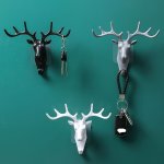 Antler Pattern Hooks Office Cubicle Hook Behind The Viscose Door No Drilling Wall Hanging Hook