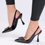 Madison Geraldine Hour-glass Heel - Black - 8