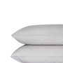 500 Thread Count Sateen Egyptian Cotton PILLOWCASE - Silver - Continental - Single 80 X 80CM