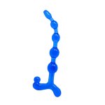 Baile Bendy Twist T-shaped Beaded Wand Blue