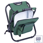 Camping Stool Chair 3 In 1 Cooler Backpack And Stool Grey In Colour