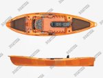 Seaflo Fishing Kayak With Seat Orange