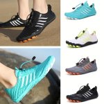 Men's Bare Water Shoes With Adjustable Buckle Breathable Quick Dry Non Slip For Men's Summer Beach Walking pool Swimming outdoor