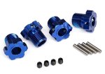 – 17MM Blue Aluminum Splined Wheel Hubs 4PCS