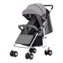 Compact Foldable Baby Stroller With Canopy & Reclining Seat - Grey