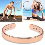 1PC Magnetic Bracelet Accessory With A Glossy Magnetic Stone Opening Rose Magnetic Bracelet For Vacation Leisure Tools Jewelry G