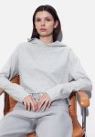 Short Hoodie - Light Grey Marl
