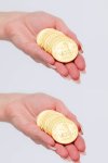 20 Gold Chocolate Coins 2 Bags