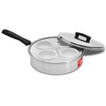 – Egg Poacher 4 Cup With Black Bakelite Handles – 0.9MM Gauge