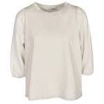 2-TEXTURED Puff Sleeve Top - Stone Free