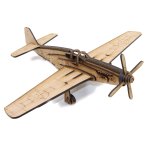 3D Wooden Model Aeroplane Mustang P-51