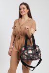 Ladies Lux Travel Handbag Crossbody Sling Bag With Multiple Compartments