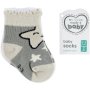 Made 4 Baby Unisex 2 Pack 3D Monochrome Anklet Socks 0-3M